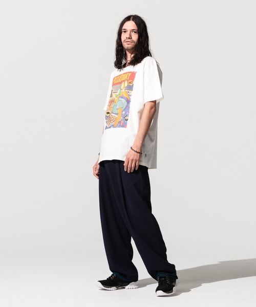 glamb(グラム)の「Fake layered wide pants / フェイクレイヤードワイドパンツ(その他パンツ・メンズ・ネイビー/ブラック・S/L/M)」の8枚目の写真