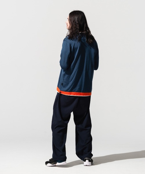 glamb(グラム)の「Fake layered wide pants / フェイクレイヤードワイドパンツ(その他パンツ・メンズ・ネイビー/ブラック・S/L/M)」の18枚目の写真