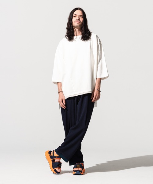 glamb(グラム)の「Fake layered wide pants / フェイクレイヤードワイドパンツ(その他パンツ・メンズ・ネイビー/ブラック・S/L/M)」の16枚目の写真