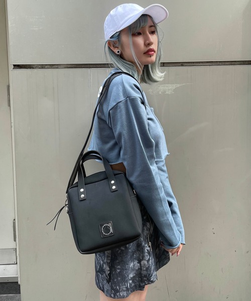 RASVOA（ラスボア）の「【EDT】Box shoulder bag（ショルダーバッグ・レディース・ブラック/オフホワイト・FREE）」の10枚目の写真