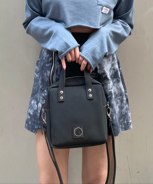 RASVOA（ラスボア）の「【EDT】Box shoulder bag（ショルダーバッグ・レディース・ブラック/オフホワイト・FREE）」の9枚目の写真