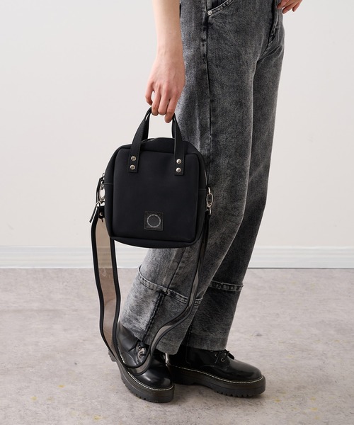 RASVOA（ラスボア）の「【EDT】Box shoulder bag（ショルダーバッグ・レディース・ブラック/オフホワイト・FREE）」の7枚目の写真