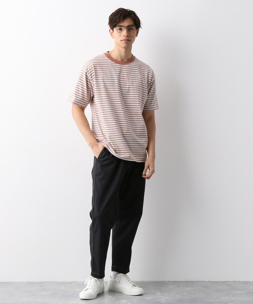 GLOBAL WORK(グローバルワーク)の「マルチボーダーTee/932336(Tシャツ/カットソー・メンズ・ホワイト/グレー系その他/ブルー系その他・SMALL/MEDIUM/LARGE/X-LARGE)」の10枚目の写真