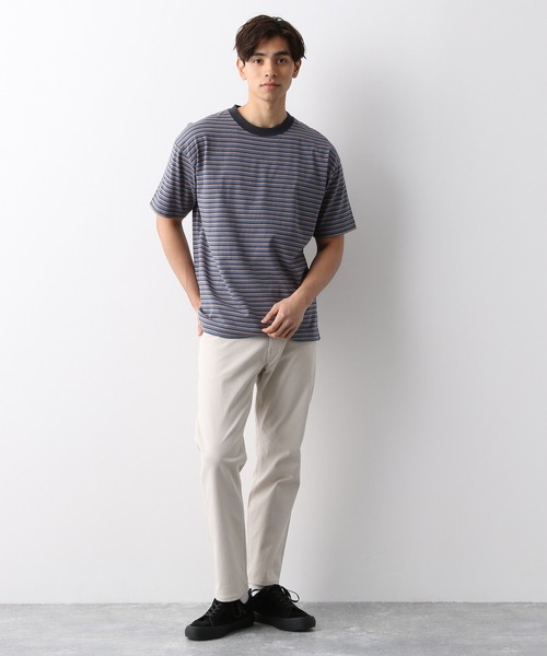 GLOBAL WORK(グローバルワーク)の「マルチボーダーTee/932336(Tシャツ/カットソー・メンズ・ホワイト/グレー系その他/ブルー系その他・SMALL/MEDIUM/LARGE/X-LARGE)」の6枚目の写真