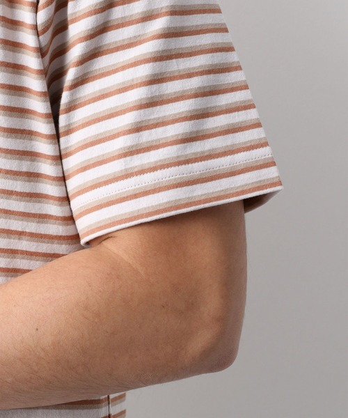 GLOBAL WORK(グローバルワーク)の「マルチボーダーTee/932336(Tシャツ/カットソー・メンズ・ホワイト/グレー系その他/ブルー系その他・SMALL/MEDIUM/LARGE/X-LARGE)」の5枚目の写真
