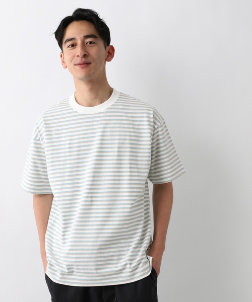 GLOBAL WORK(グローバルワーク)の「マルチボーダーTee/932336(Tシャツ/カットソー・メンズ・ホワイト/グレー系その他/ブルー系その他・SMALL/MEDIUM/LARGE/X-LARGE)」の20枚目の写真