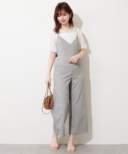 natural couture(ナチュラルクチュール)の「【WEB限定】インナーキャミ付きシアーメロウブラウス(シャツ/ブラウス・レディース・ミント/サックスブルー/アイボリー/ライトベージュ/ブラック・FREE)」の18枚目の写真