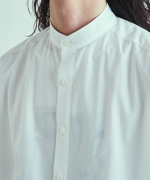 Lui's（ルイス）の「120双スタンドロングスリットシャツ（シャツ/ブラウス・メンズ・グレー/ホワイト/サックスブルー・FREE）」の22枚目の写真