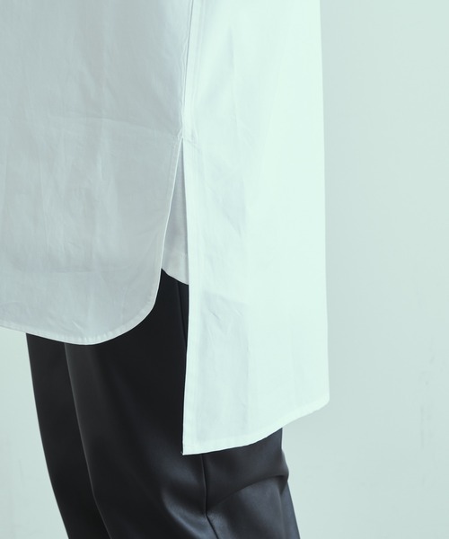 Lui's（ルイス）の「120双スタンドロングスリットシャツ（シャツ/ブラウス・メンズ・グレー/ホワイト/サックスブルー・FREE）」の15枚目の写真