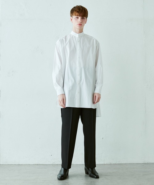 Lui's（ルイス）の「120双スタンドロングスリットシャツ（シャツ