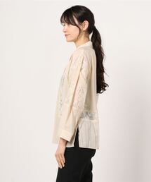 ミュラー オブ ヨシオクボ muller of yoshiokubo GRANADA ブラウス 花柄 38 ベージュ 茶 /MI ■OS レディース muller of yoshiokubo（ミュラーオブヨシオクボ）の「【muller
