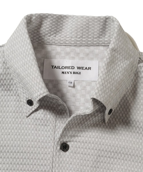 MEN'S BIGI（メンズビギ）の「【COOL MAX(クールマックス)】ボタンダウンポロシャツ/TAILORED WEARライン（ポロシャツ・メンズ・ホワイト/ライトグレー/ネイビー/ブルー・01/02/03）」の15枚目の写真