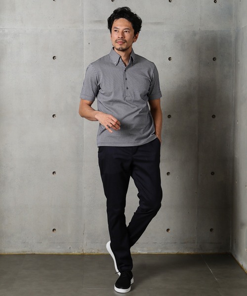 MEN'S BIGI（メンズビギ）の「【COOL MAX(クールマックス)】ボタンダウンポロシャツ/TAILORED WEARライン（ポロシャツ・メンズ・ホワイト/ライトグレー/ネイビー/ブルー・01/02/03）」の20枚目の写真