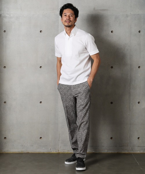 MEN'S BIGI（メンズビギ）の「【COOL MAX(クールマックス)】ボタンダウンポロシャツ/TAILORED WEARライン（ポロシャツ・メンズ・ホワイト/ライトグレー/ネイビー/ブルー・01/02/03）」の21枚目の写真