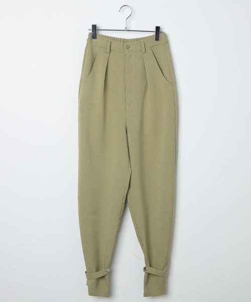 dispark（ディスパーク）の「DISPARK/ヘムベルトタックパンツ（スラックス・レディース・オレンジ系その他3/グリーン系その他2・FREE）」の10枚目の写真