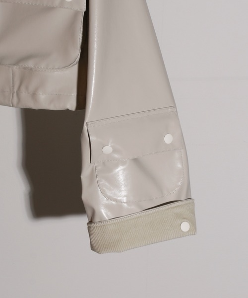 JANESMITH(ジェーンスミス)の「JANESMITH ジェーンスミス / POLYURETHANE COATING HUNTING BLOUSON ポリウレタンコーティングハンティングブルゾン / 21WBL-#806L(ブルゾン・レディース・チャコールグレー/ライトベージュ・36/38)」の13枚目の写真