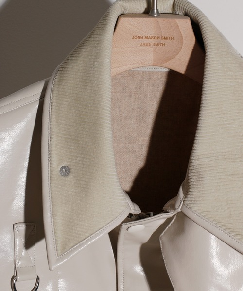 JANESMITH(ジェーンスミス)の「JANESMITH ジェーンスミス / POLYURETHANE COATING HUNTING BLOUSON ポリウレタンコーティングハンティングブルゾン / 21WBL-#806L(ブルゾン・レディース・チャコールグレー/ライトベージュ・36/38)」の4枚目の写真