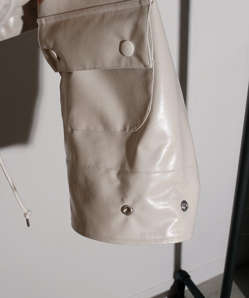 JANESMITH(ジェーンスミス)の「JANESMITH ジェーンスミス / POLYURETHANE COATING HUNTING BLOUSON ポリウレタンコーティングハンティングブルゾン / 21WBL-#806L(ブルゾン・レディース・チャコールグレー/ライトベージュ・36/38)」の11枚目の写真