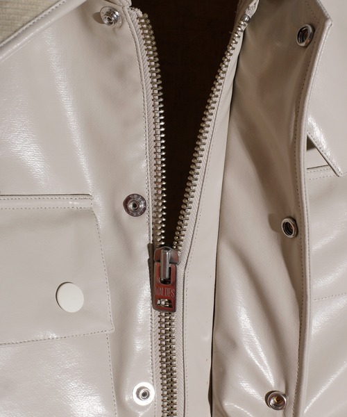 JANESMITH(ジェーンスミス)の「JANESMITH ジェーンスミス / POLYURETHANE COATING HUNTING BLOUSON ポリウレタンコーティングハンティングブルゾン / 21WBL-#806L(ブルゾン・レディース・チャコールグレー/ライトベージュ・36/38)」の19枚目の写真