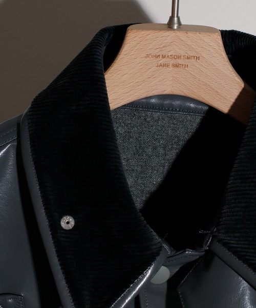 JANESMITH(ジェーンスミス)の「JANESMITH ジェーンスミス / POLYURETHANE COATING HUNTING BLOUSON ポリウレタンコーティングハンティングブルゾン / 21WBL-#806L(ブルゾン・レディース・チャコールグレー/ライトベージュ・36/38)」の3枚目の写真