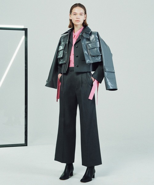 JANESMITH(ジェーンスミス)の「JANESMITH ジェーンスミス / POLYURETHANE COATING HUNTING BLOUSON ポリウレタンコーティングハンティングブルゾン / 21WBL-#806L(ブルゾン・レディース・チャコールグレー/ライトベージュ・36/38)」の22枚目の写真