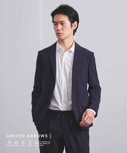 UNITED ARROWS(ユナイテッドアローズ)の「<UNITED ARROWS "COZY"> ファンクション ナイロン/タフタ S2B ジャケット(テーラードジャケット・メンズ・ダークグレー/ネイビー/モカ・MEDIUM/SMALL/LARGE/X-LARGE)」の3枚目の写真