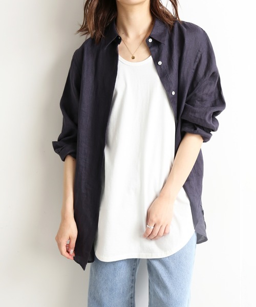 SLOBE IENA（スローブイエナ）の「ベーシックロングタンクトップ【手洗い可能】◆（タンクトップ・レディース・ホワイト・FREE）」の19枚目の写真