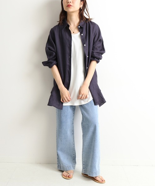 SLOBE IENA（スローブイエナ）の「ベーシックロングタンクトップ【手洗い可能】◆（タンクトップ・レディース・ホワイト・FREE）」の20枚目の写真