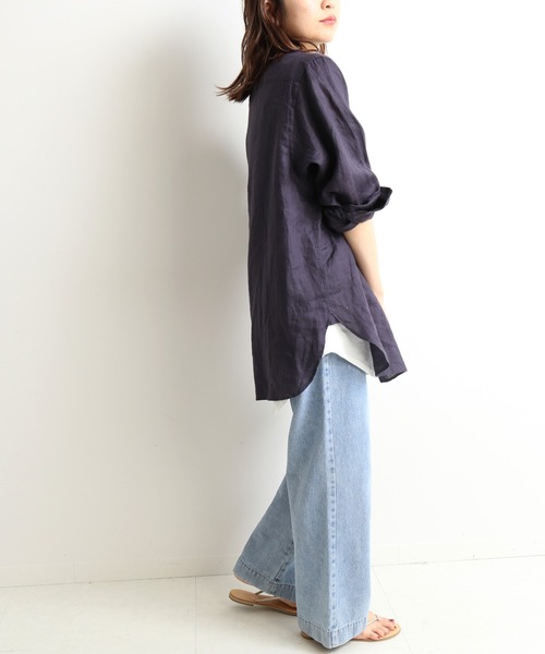 SLOBE IENA（スローブイエナ）の「ベーシックロングタンクトップ【手洗い可能】◆（タンクトップ・レディース・ホワイト・FREE）」の21枚目の写真