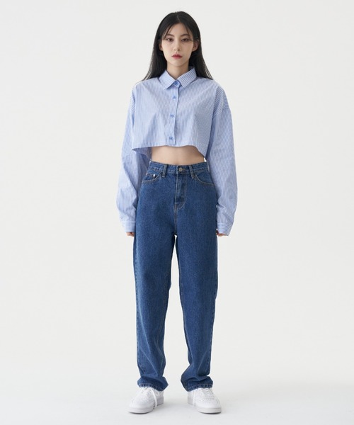 FEKETE（フェケテ）の「FEKETE MADE STRAIGHT DENIM PANTS（デニムパンツ・レディース・ブルー・SMALL/MEDIUM）」の3枚目の写真