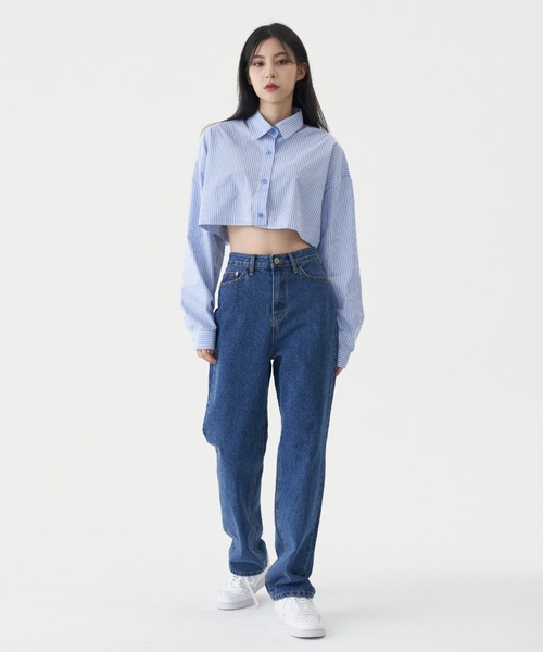 FEKETE（フェケテ）の「FEKETE MADE STRAIGHT DENIM PANTS（デニムパンツ・レディース・ブルー・SMALL/MEDIUM）」の4枚目の写真