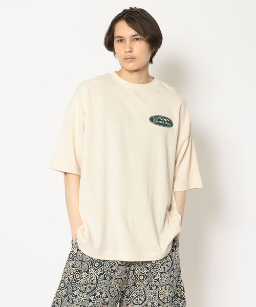 MANASTASH（マナスタッシュ）の「MANASTASH/マナスタッシュ　MOUNTAIN RAVEN TEE マウンテンレイブンティー（Tシャツ/カットソー・メンズ・ブラック/オレンジ系その他/ナチュラル・X-LARGE/MEDIUM/LARGE）」の4枚目の写真