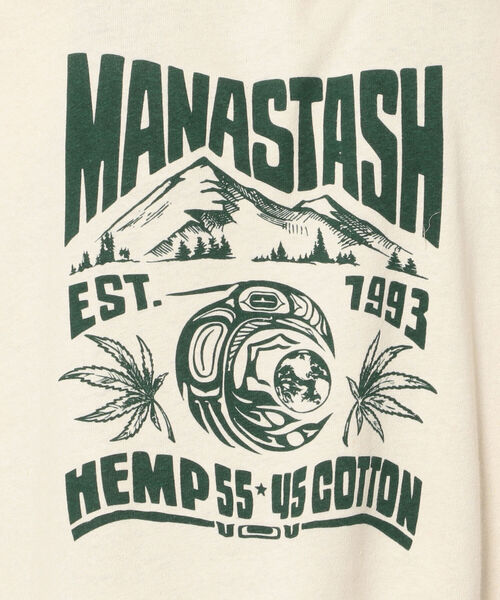 MANASTASH（マナスタッシュ）の「MANASTASH/マナスタッシュ　MOUNTAIN RAVEN TEE マウンテンレイブンティー（Tシャツ/カットソー・メンズ・ブラック/オレンジ系その他/ナチュラル・X-LARGE/MEDIUM/LARGE）」の9枚目の写真