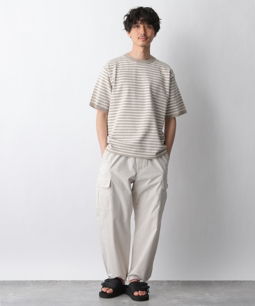 GLOBAL WORK(グローバルワーク)の「リラックスイージーカーゴパンツ/944208(カーゴパンツ・メンズ・ブラック/ホワイト系その他2・SMALL/MEDIUM/LARGE)」の3枚目の写真