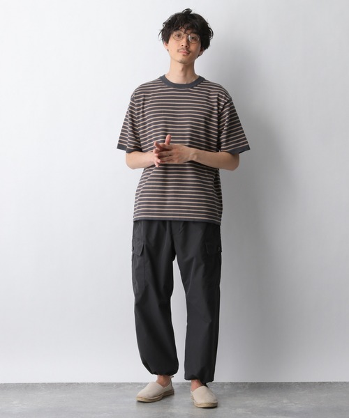 GLOBAL WORK(グローバルワーク)の「リラックスイージーカーゴパンツ/944208(カーゴパンツ・メンズ・ブラック/ホワイト系その他2・SMALL/MEDIUM/LARGE)」の4枚目の写真