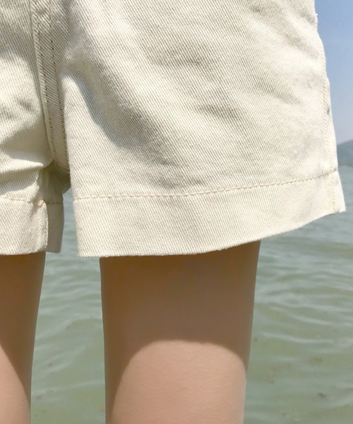 urge：（アージコロン ）の「【URGE：】 ヘビーツイル　ショートパンツ（その他パンツ・レディース・ホワイト/ブラック/アイボリー・M/L/XL/S）」の7枚目の写真