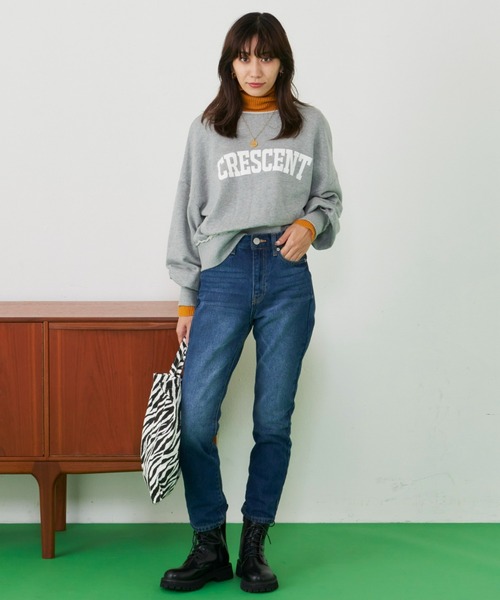 Auntie Rosa Holiday（アンティローザホリデー）の「ハイライズデニムテーパードパンツ / サイズ展開あり（デニムパンツ・レディース・ブラック/ブルー/アイボリー/ダークブルー・SMALL/MEDIUM/LARGE/X-SMALL）」の17枚目の写真