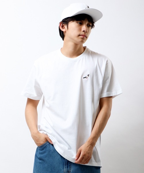 staple（ステイプル）の「【STAPLE】刺繍半袖Tシャツ（Tシャツ/カットソー・メンズ・ホワイト/ブラック/カモフラージュ/バイオレット・2XL/XL/M/L）」の2枚目の写真