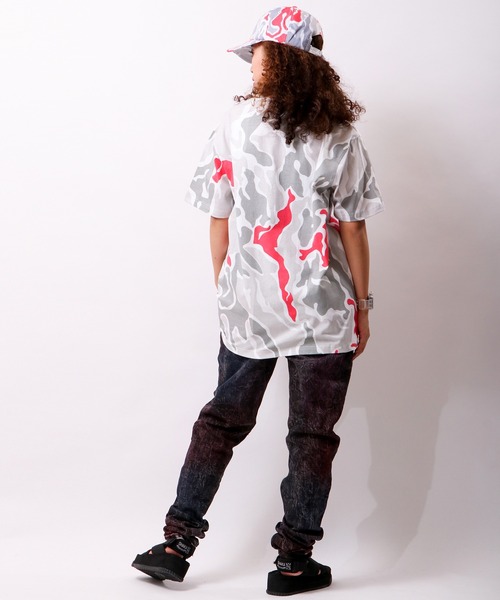 staple（ステイプル）の「【STAPLE】刺繍半袖Tシャツ（Tシャツ/カットソー・メンズ・ホワイト/ブラック/カモフラージュ/バイオレット・2XL/XL/M/L）」の10枚目の写真