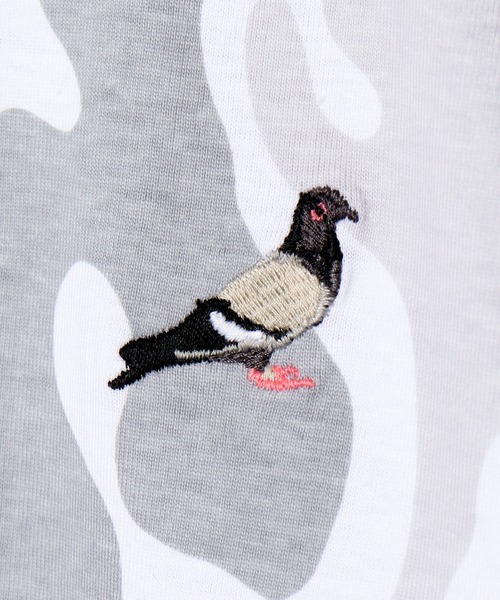 staple（ステイプル）の「【STAPLE】刺繍半袖Tシャツ（Tシャツ/カットソー・メンズ・ホワイト/ブラック/カモフラージュ/バイオレット・2XL/XL/M/L）」の6枚目の写真