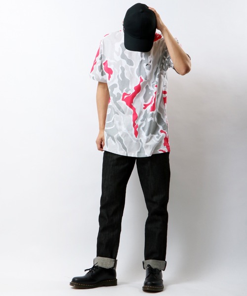staple（ステイプル）の「【STAPLE】刺繍半袖Tシャツ（Tシャツ/カットソー・メンズ・ホワイト/ブラック/カモフラージュ/バイオレット・2XL/XL/M/L）」の14枚目の写真