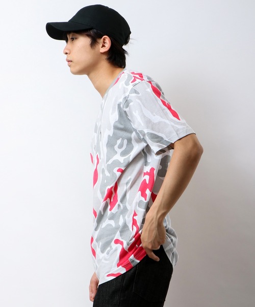 staple（ステイプル）の「【STAPLE】刺繍半袖Tシャツ（Tシャツ/カットソー・メンズ・ホワイト/ブラック/カモフラージュ/バイオレット・2XL/XL/M/L）」の12枚目の写真