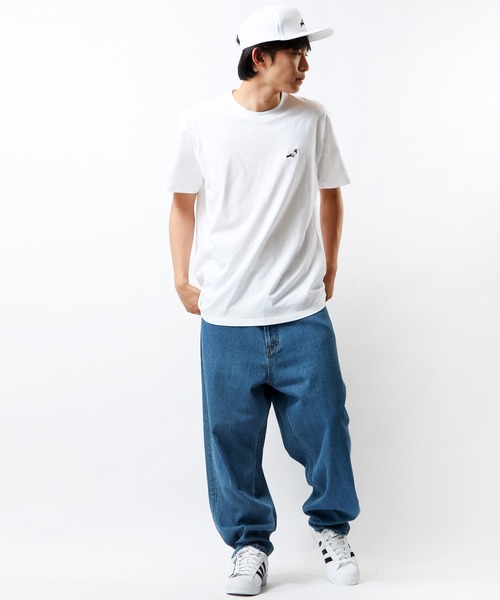 staple（ステイプル）の「【STAPLE】刺繍半袖Tシャツ（Tシャツ/カットソー・メンズ・ホワイト/ブラック/カモフラージュ/バイオレット・2XL/XL/M/L）」の20枚目の写真
