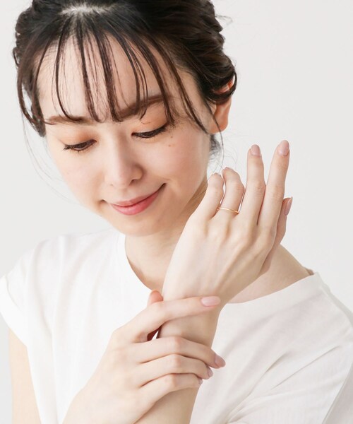 COCOSHNIK（ココシュニック）の「K10スパイラル カットリング（リング・レディース・ホワイト系その他7・14号/10号/12号）」の5枚目の写真