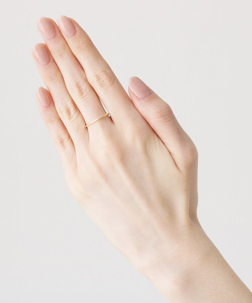 COCOSHNIK（ココシュニック）の「K10スパイラル カットリング（リング・レディース・ホワイト系その他7・14号/10号/12号）」の10枚目の写真