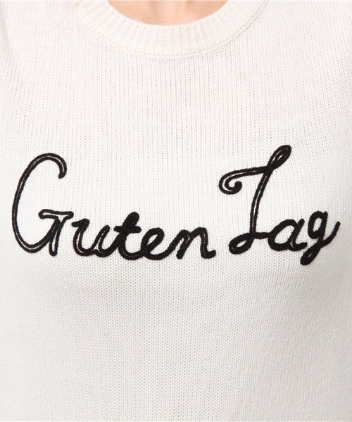 earth music&ecology（アースミュージックアンドエコロジー）の「ステッチ風刺繍プルオーバー（ニット/セーター・レディース・アイボリー/杢グレー/ワインレッド/ブラック・SMALL/MEDIUM）」の10枚目の写真