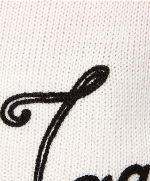 earth music&ecology（アースミュージックアンドエコロジー）の「ステッチ風刺繍プルオーバー（ニット/セーター・レディース・アイボリー/杢グレー/ワインレッド/ブラック・SMALL/MEDIUM）」の12枚目の写真