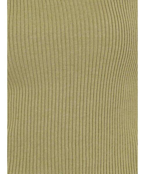 EVRIS（エヴリス）の「ショルダーデザインハーフスリーブニットトップス（ニット/セーター・レディース・ブラック/ホワイト/カーキ・FREE）」の15枚目の写真