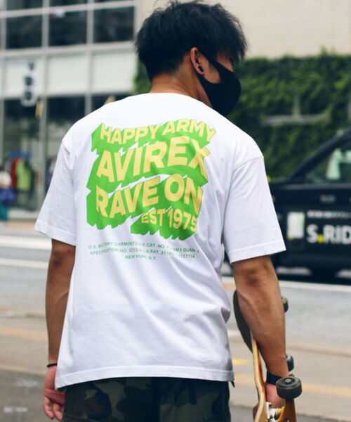 AVIREX（アヴィレックス）の「【WEB限定】ハッピー アーミー Tシャツ / HAPPY ARMY T-SHIRT / アヴィレックス / AVIREX（Tシャツ/カットソー・メンズ・ホワイト・MEDIUM/LARGE/X-LARGE）」の20枚目の写真