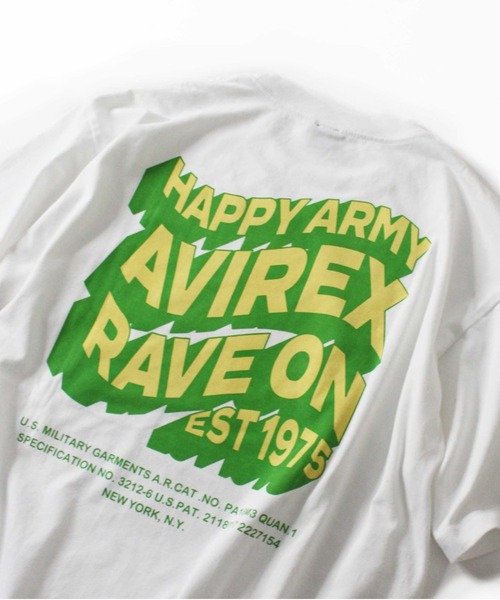 AVIREX（アヴィレックス）の「【WEB限定】ハッピー アーミー Tシャツ / HAPPY ARMY T-SHIRT / アヴィレックス / AVIREX（Tシャツ/カットソー・メンズ・ホワイト・MEDIUM/LARGE/X-LARGE）」の9枚目の写真